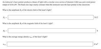 solved an instructor s laser pointer