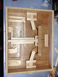 Wooden Puzzle Lock For Secret Door