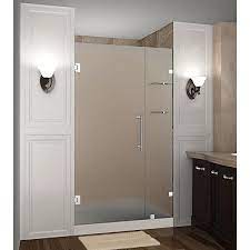 Completely Frameless Hinged Shower Door