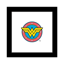 Wonder Woman Shield Icon Framed Art Print