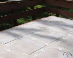 Replace A Patio Table Top With Tile
