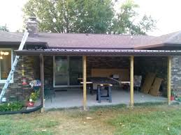 Frame Roof Over U Shaped Open Patio