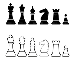 Chess Pieces Icon Set Svg Png Jpg Eps