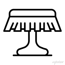 Cute Table Icon Outline Cute Table