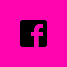 Hot Pink Facebook Icon In 2024 Pink