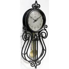 Infinity Instruments Weathered Antique Pendulum 20 Wall Clock