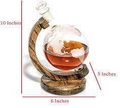 Globe Decanter Set Personalized Bourbon