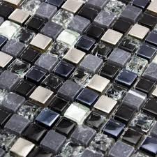 Luxury Black Grey Diamond Glass