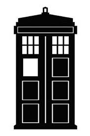 Doctor Who Stencil Silhouette Outline