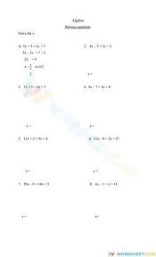 Solving Equations End Of Chapter
