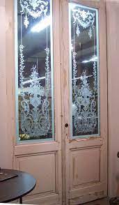 Etched Glass Door Glass Door