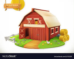 Farm Red Garden Shed 3d Icon Royalty
