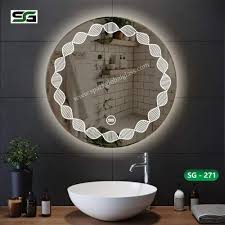 Up Down Round Led Touch Sensor Mirror