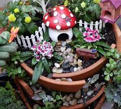 Diy Broken Pot Fairy Garden