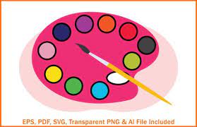 Color Palette Icon And Ilrations