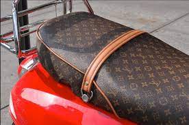 Louis Vuitton Themed Vespa Seat Cover