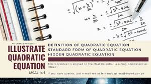 Quadratic Functions Lesson Plan