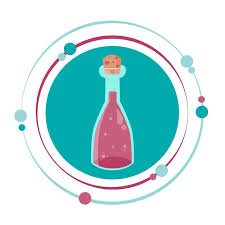 Wine Chemistry Bottle Vector