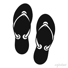 Flip Flop Sandals Icon Simple
