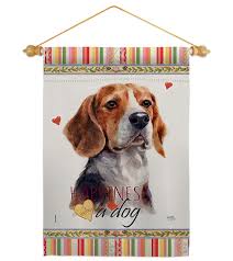 Beagle Hound Happiness Garden Flag