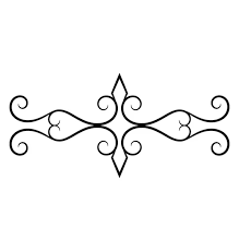 Elegant Calligraphic Border Icon Stock