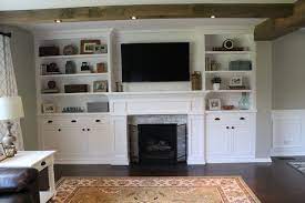 Craftsman Living Rooms Fireplace Built Ins