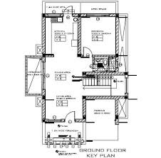 Ground Floor Plan Autocad Drawing Dwg File