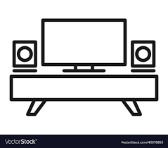 Home Theater System Icon Tv Set Symbol