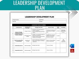 Leadership Development Plan Employee