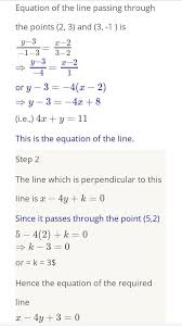 Find The Equation Of The Line Passing