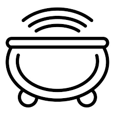 Hydro Massage Bath Icon Outline Vector