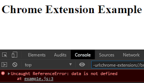 variables from a chrome extension