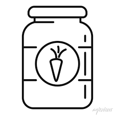 Carrot Baby Food Icon Outline Carrot