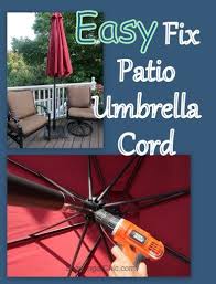 Easy Fix For Patio Umbrella Cord