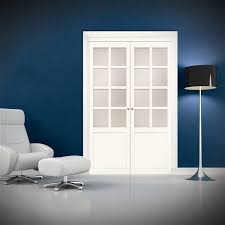 White Mdf Pivot Closet Door