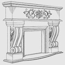 Drawing Perspective Rumford Fireplace