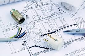A House Plan Electrical Stock Photo By