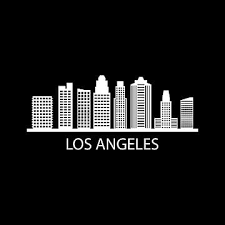 Los Angeles Skyline Vector Art Png