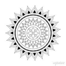 Flower Mandala Icon Design Of Bohemic