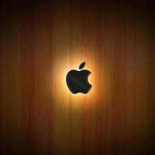Apple Logo Wood Background Apple Icon