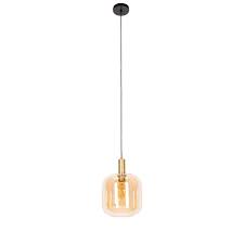 Design Hanging Lamp Black With Brass