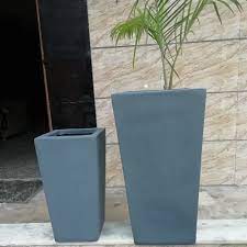 2 Feet Plain Fiber Plant Pot For