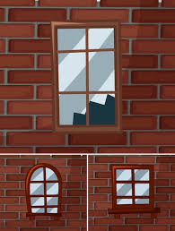 Brick Wall Window Vectors