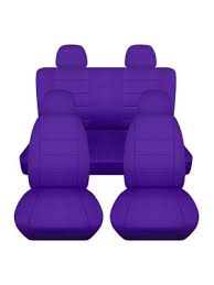 Solid Purple Car Seat Covers