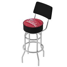 Montreal Canadiens Watermark 31 In Red Low Back Metal Bar Stool With Vinyl Seat