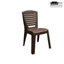 Polypropylene Brown Plastic Chair For