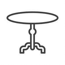 Dining Furniture Round Table Icon