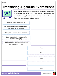 Algebra Worksheets What Is It
