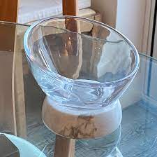 Glass And Marble Serving Bowl Uk