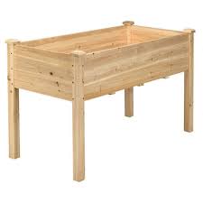 Wellfor Natural Fir Wood Raised Bed Gt